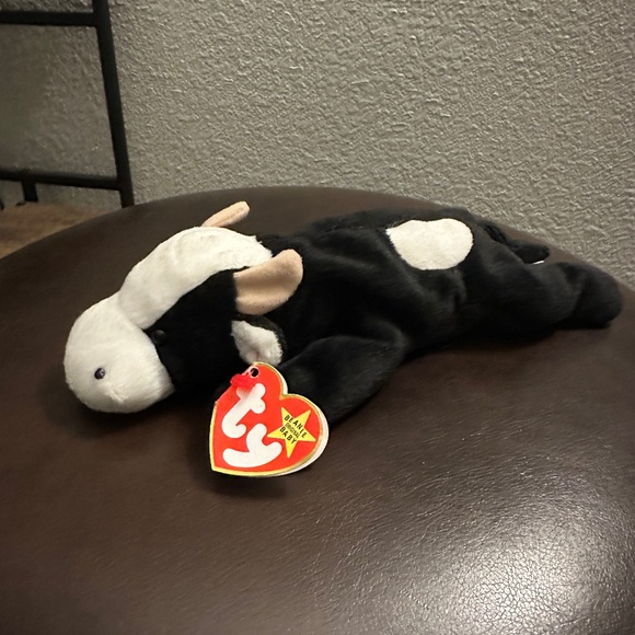 Daisy The Cow Beanie Baby 1993 tag errors, Rare, PVC pellets - Picture 1 of 9
